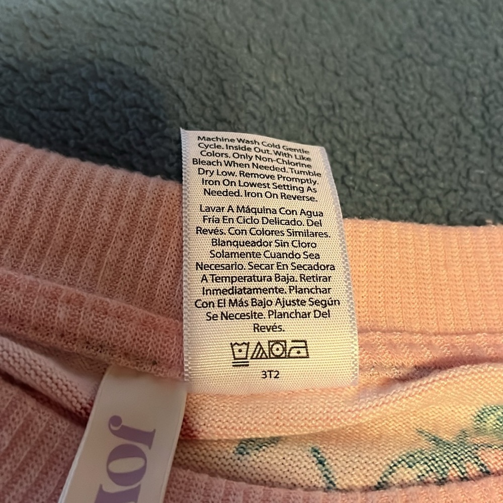 Pink Strawberry Print pajama top - Picture 3 of 4